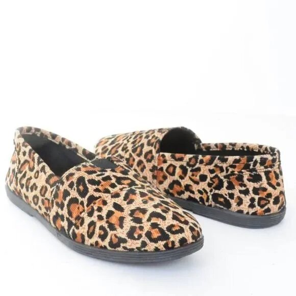 Soda Shoes Girls Object-s Leopard Slip On Kids Flats NEW NIB - Picture 4 of 7
